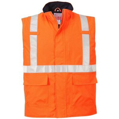 Portwest S776 Bizflame Regn Hi-Vis Anti-Statisk FR Bodywarmer - Bodywarmer - Orange Portwest S776 Bizflame Regn Hi-Vis Anti-Statisk FR Bodywarmer - Bodywarmer - Orange