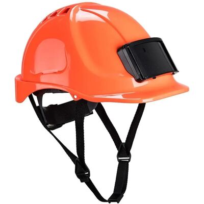 Casque Endurance Orange Portwest avec Porte Badge - Publicité Casque Endurance Orange Portwest avec Porte Badge - Publicité