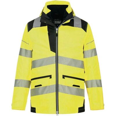 Portwest PW3 Hochsichtbarkeits 5-in-1 Jacke - Wasserdicht, Atmungsaktiv, Reflektierend Portwest PW3 Hochsichtbarkeits 5-in-1 Jacke - Wasserdicht, Atmungsaktiv, Reflektierend