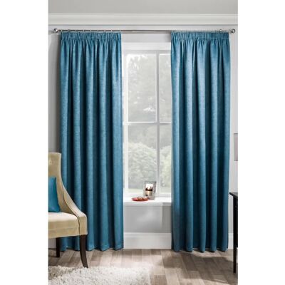 Enhanced Living Matrix - Teal Thermal Noise-Reducing Curtains - 168cm x 137cm Enhanced Living Matrix - Teal Thermal Noise-Reducing Curtains - 168cm x 137cm