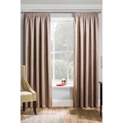 Enhanced Living Matrix Latte Thermal Curtains - Curtains Enhanced Living Matrix Latte Thermal Curtains - Curtains