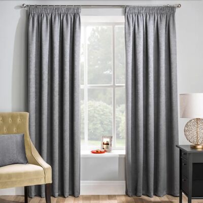 Enhanced Living Matrix Grey Thermal Curtain - Curtain Enhanced Living Matrix Grey Thermal Curtain - Curtain