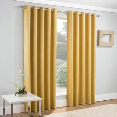 Enhanced Living Yellow Thermal Noise Reducing Curtains - Curtain Enhanced Living Yellow Thermal Noise Reducing Curtains - Curtain