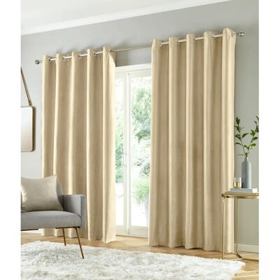 Enhanced Living Goodwood Thermal - Cream Curtains Enhanced Living Goodwood Thermal - Cream Curtains