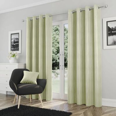 Enhanced Living Goodwood - Thermal, Energy Saving, Dimout Eyelet Pair of Curtains with Wave Pattern - Curtains Enhanced Living Goodwood - Thermal, Energy Saving, Dimout Eyelet Pair of Curtains with Wave Pattern - Curtains