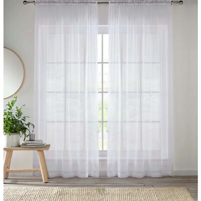 Enhanced Living Sheer Plain Woven Voile Curtain Panel Pair - Curtain Type Enhanced Living Sheer Plain Woven Voile Curtain Panel Pair - Curtain Type