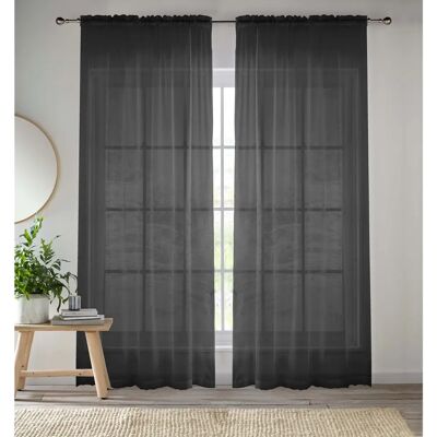 Enhanced Living Voile Transparent Simple Lot de 2 - Panneau de Rideau Enhanced Living Voile Transparent Simple Lot de 2 - Panneau de Rideau