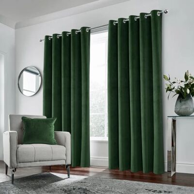 Enhanced Living Velvet Blackout Thermal Curtains - Curtains Enhanced Living Velvet Blackout Thermal Curtains - Curtains