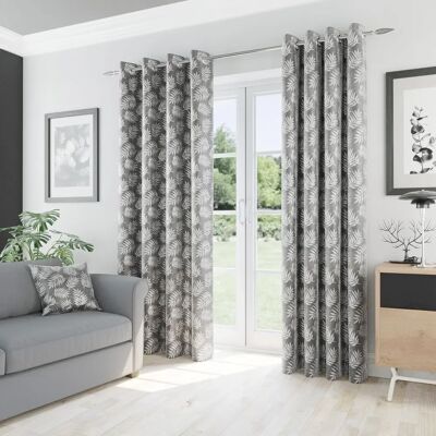 Enhanced Living Oakland Leaf Pattern Thermal Room Darkening Curtains Enhanced Living Oakland Leaf Pattern Thermal Room Darkening Curtains
