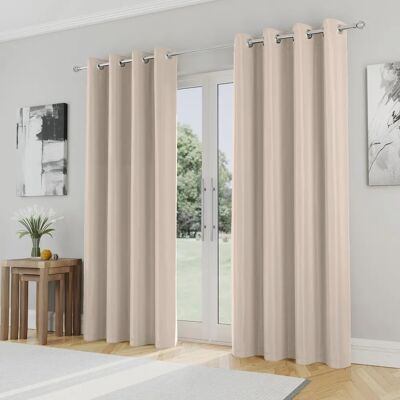 Enhanced Living Nightfall Plain Supersoft Thermal Blockout Eyelet Curtains - Curtains Enhanced Living Nightfall Plain Supersoft Thermal Blockout Eyelet Curtains - Curtains
