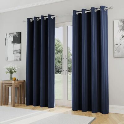 Enhanced Living - Nightfall - Plain - Eyelet - Curtains Enhanced Living - Nightfall - Plain - Eyelet - Curtains