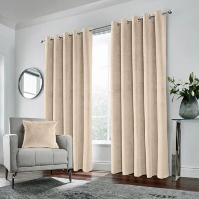 Enhanced Living Hampton Velvet Eyelet Blackout Vorhänge Enhanced Living Hampton Velvet Eyelet Blackout Vorhänge