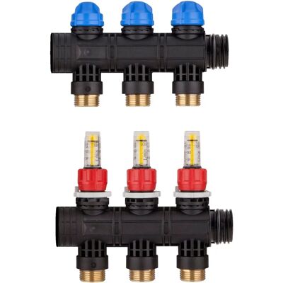 John Guest - COLLETTORE DI DISTRIBUZIONE 1''X3/4'' POLIMERO 3 VIE - Underfloor Heating Manifold John Guest - COLLETTORE DI DISTRIBUZIONE 1''X3/4'' POLIMERO 3 VIE - Underfloor Heating Manifold
