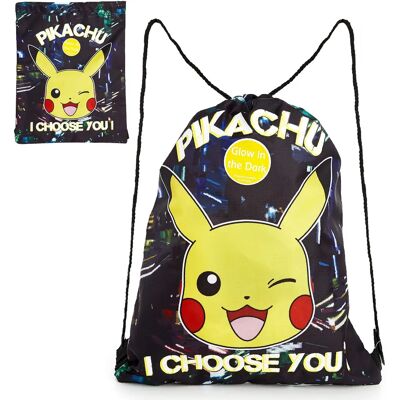 Sac à Cordons Pikachu - Sac de Sport et École - Publicité Sac à Cordons Pikachu - Sac de Sport et École - Publicité