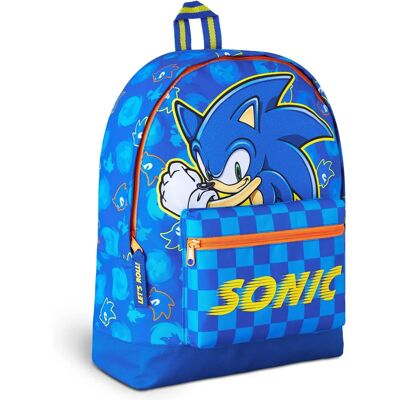 Sac à dos Sonic the Hedgehog bleu - Sac scolaire unisexe - Publicité Sac à dos Sonic the Hedgehog bleu - Sac scolaire unisexe - Publicité