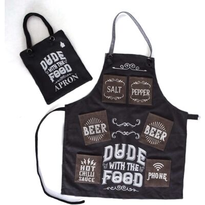Boxer Gifts Delantal de lona para hombre - El jefe de la barbacoa Boxer Gifts Delantal de lona para hombre - El jefe de la barbacoa
