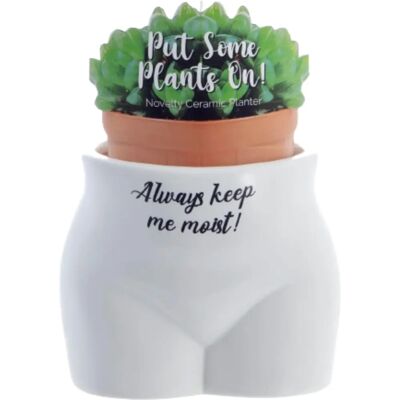 Boxer Gifts Female Body Plant Pot - Keep Moist & Playful Boxer Gifts Female Body Plant Pot - Keep Moist & Playful