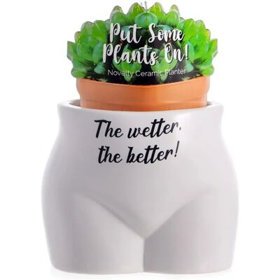 Boxer Gifts Mettez quelques plantes - plus humide, mieux c'est pot de plante Boxer Gifts Mettez quelques plantes - plus humide, mieux c'est pot de plante