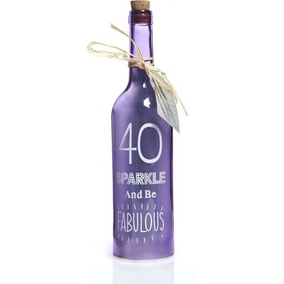 Boxer Games - 40th Birthday Starlight Bottle Boxer Games - 40th Birthday Starlight Bottle