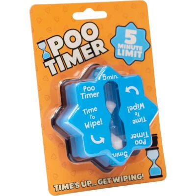 Boxer Gifts Poo Timer Blue - Toilet Fun & Quicker Bathroom Breaks Boxer Gifts Poo Timer Blue - Toilet Fun & Quicker Bathroom Breaks