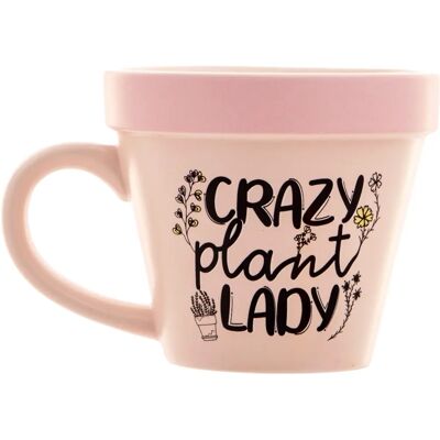 Mug de la folle aux plantes - Boxer Gifts Rose Pastel - Publicité Mug de la folle aux plantes - Boxer Gifts Rose Pastel - Publicité