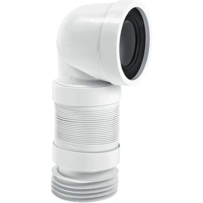 McAlpine McAlpine 90 Degree Flexible Toilet Connector White - toilet connector McAlpine McAlpine 90 Degree Flexible Toilet Connector White - toilet connector