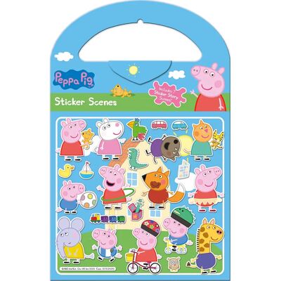 NDA Toys Peppa Pig 25 Adesivos e 7 Cenas - Conjunto Criativo Infantil NDA Toys Peppa Pig 25 Adesivos e 7 Cenas - Conjunto Criativo Infantil