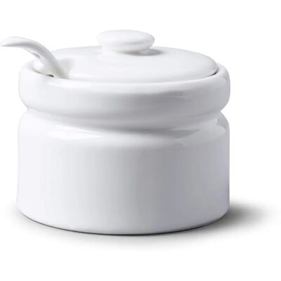 WM Bartleet & Sons Porcelain Wide Sugar Jam Mustard Pot - Kitchenware WM Bartleet & Sons Porcelain Wide Sugar Jam Mustard Pot - Kitchenware
