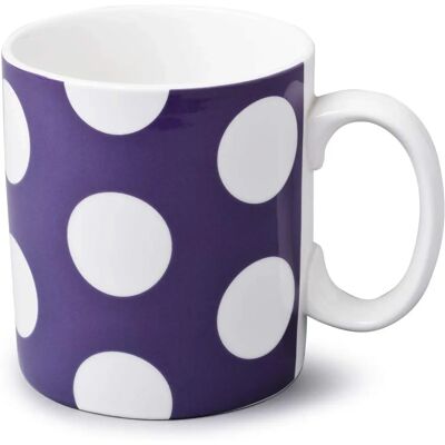 WM Bartleet & Sons - Porcelain Spotty 1 Pint Purple Mug WM Bartleet & Sons - Porcelain Spotty 1 Pint Purple Mug