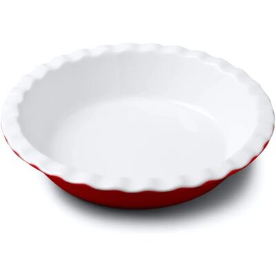 WM Bartleet & Sons - Porcelain Pie Dish - Red - Pie Dish WM Bartleet & Sons - Porcelain Pie Dish - Red - Pie Dish