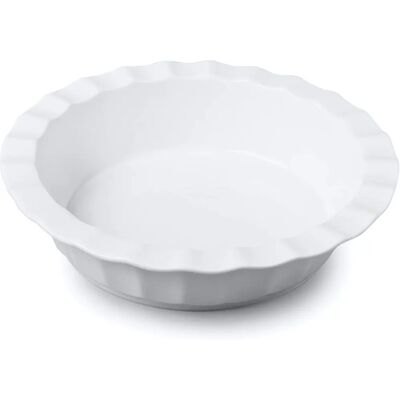 WM Bartleet & Sons - Porcelain Round Crinkle Rim - Pie Dish WM Bartleet & Sons - Porcelain Round Crinkle Rim - Pie Dish