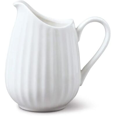 WM Bartleet & Sons - Porcelain Fluted Jug - White - Jug WM Bartleet & Sons - Porcelain Fluted Jug - White - Jug