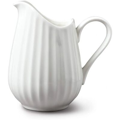 WM Bartleet & Sons White Fluted Jug 200ml - Jug WM Bartleet & Sons White Fluted Jug 200ml - Jug