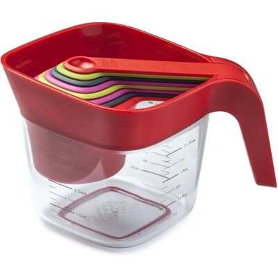 Zeal Red Measuring Set - Space Saving Kitchen Tools Zeal Red Measuring Set - Space Saving Kitchen Tools