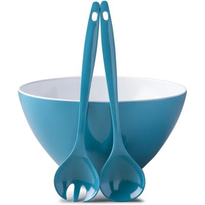 Zeal - Melamine Salad Bowl & Servers - Aqua - Kitchenware Zeal - Melamine Salad Bowl & Servers - Aqua - Kitchenware