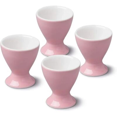 WM Bartleet & Sons - Porcelain Egg Cup - Pink - Set of 4 - Egg Cup Set WM Bartleet & Sons - Porcelain Egg Cup - Pink - Set of 4 - Egg Cup Set