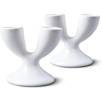 WM Bartleet & Sons Porcelain Double Egg Cup Set of 2 - Egg Cup Set WM Bartleet & Sons Porcelain Double Egg Cup Set of 2 - Egg Cup Set