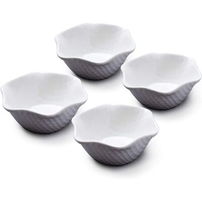 WM Bartleet & Sons - Porcelain Ice Cream Bowl Set - White WM Bartleet & Sons - Porcelain Ice Cream Bowl Set - White