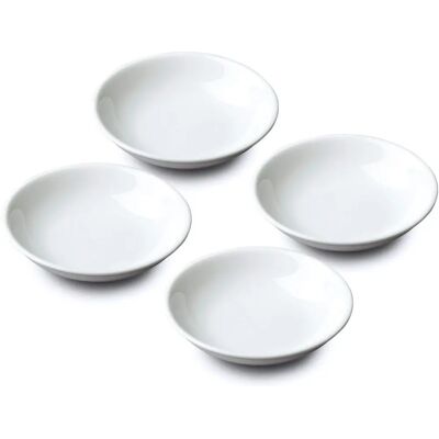 WM Bartleet & Sons Model TSET172 Set of 4 Porcelain Mini SushiSoy and Condiment Sauce Dishes - Dish Set WM Bartleet & Sons Model TSET172 Set of 4 Porcelain Mini SushiSoy and Condiment Sauce Dishes - Dish Set