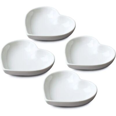 WM Bartleet & Sons - Porcelain Mini Heart Shaped Dish Set WM Bartleet & Sons - Porcelain Mini Heart Shaped Dish Set
