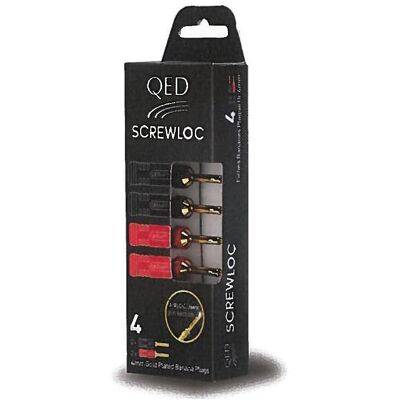 QED Screwloc ABS Prise Banane 4mm - Pack de 4 - Publicité QED Screwloc ABS Prise Banane 4mm - Pack de 4 - Publicité