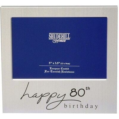 Shudehill Giftware Feliz 80º Cumpleaños Marco de Fotos - Marco de Fotos Shudehill Giftware Feliz 80º Cumpleaños Marco de Fotos - Marco de Fotos