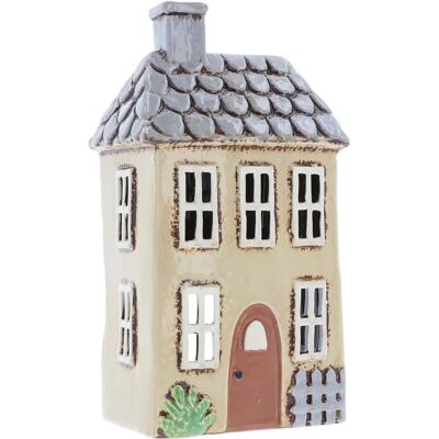 Shudehill Giftware Tall Garden House Tealight Holder - Cream Shudehill Giftware Tall Garden House Tealight Holder - Cream