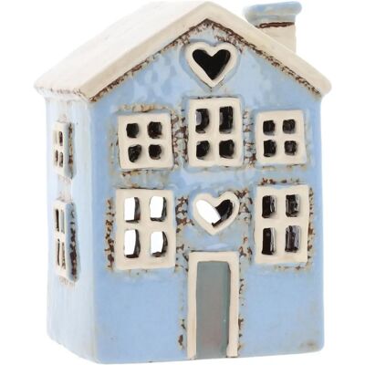 Village Pottery - Small Heart House - Heart - House - Tealight Holder Village Pottery - Small Heart House - Heart - House - Tealight Holder