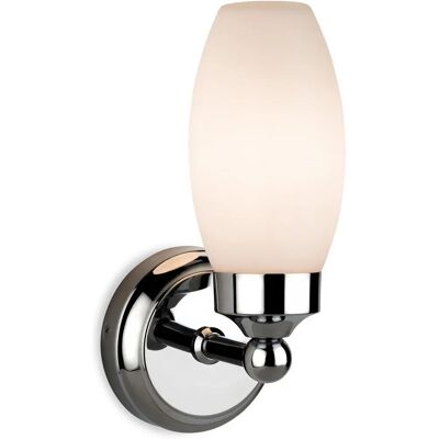 Firstlight Firstlight Reef - 1 Light Bathroom Wall Light Chrome with Opal Glass IP44 Firstlight Firstlight Reef - 1 Light Bathroom Wall Light Chrome with Opal Glass IP44