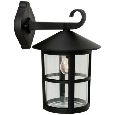 Firstlight Stratford 1-Light Black Outdoor Wall Lantern - IP44 Firstlight Stratford 1-Light Black Outdoor Wall Lantern - IP44