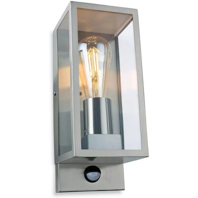 Firstlight Dallas Outdoor PIR Motion Sensor Wall Light - Stainless Steel IP44 Firstlight Dallas Outdoor PIR Motion Sensor Wall Light - Stainless Steel IP44