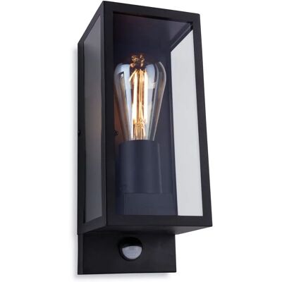 Netlighting Dallas Outdoor PIR Motion Sensor Wall Light - Black IP44 E27 Netlighting Dallas Outdoor PIR Motion Sensor Wall Light - Black IP44 E27