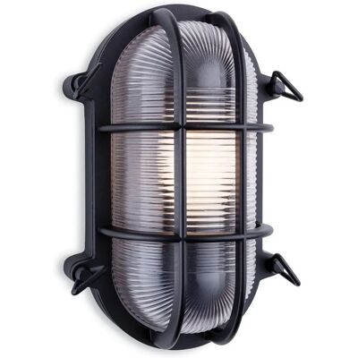 Firstlight Turin Outdoor Bulkhead Wall Light - Black - IP65 - E27 Firstlight Turin Outdoor Bulkhead Wall Light - Black - IP65 - E27