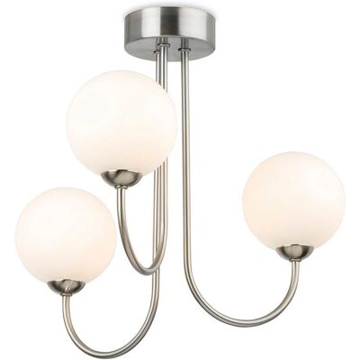 Firstlight Lyndon 3 Light Globe Flush Fitting - Ceiling Light Firstlight Lyndon 3 Light Globe Flush Fitting - Ceiling Light